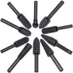 10-Piece Rotary Burr Set for Woodworking