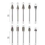 Tungsten Carbide Burr Rotary File 1/8 Shank