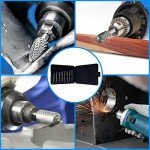 8-Piece Carbide Burr Set for Grinding & Polishing