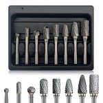 8-Piece Carbide Burr Set for Grinding & Polishing