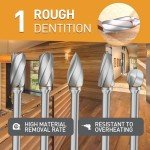 10-Piece Carbide Burr Set for Dremel Tools