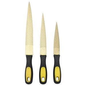 3-Piece Tapered Wood Rasp File Set