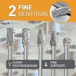 10-Piece Carbide Burr Set for Dremel Tools