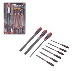 KING 9-Piece Steel File Set with Cushioned Grip