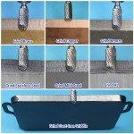 8-Piece Carbide Burr Set with Wood Base