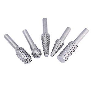 5-Piece Steel Rotary Rasp File Set