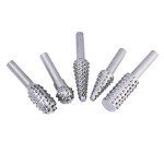5-Piece Steel Rotary Rasp File Set