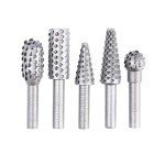 5-Piece Steel Rotary Rasp File Set