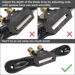 KOOTANS 2pcs Adjustable Spokeshave and Rasp File
