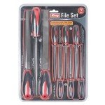 KING Steel File Set with Cushioned Grip Handles