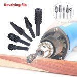 5-Piece Steel Rotary Rasp File Set