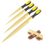 4pcs Golden Wood Rasp Double-Sided Woodworking Tools