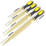 4pcs Golden Wood Rasp Double-Sided Woodworking Tools