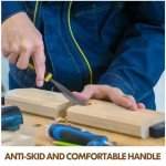 6-Piece Woodworking Rasp File Set with Grip Handles