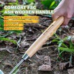 Berry&Bird Triangle Hand Hoe with Wooden Handle
