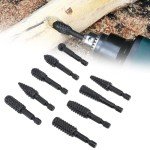 10pcs Rotary Burr Wood Carving Files Set