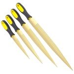 4pcs Golden Wood Rasp Double-Sided Woodworking Tools
