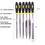 Fatmingo Mini Wood Rasp File Set - 6 Shapes