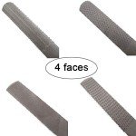Honbay Half Round Wood Rasp File with Storage Bag