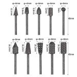 Bestgle 10-Piece Rotary Burr Rasp Set