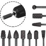 Bestgle 10-Piece Rotary Burr Rasp Set