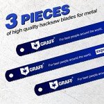 GRAFF 12-Inch Cobalt Hacksaw Blades for Metal