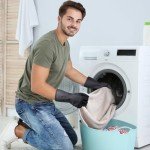 Reusable Waterproof Kitchen Cleaning Gloves - 4 Pairs