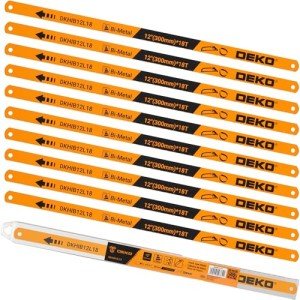 DEKO 12" Bi-Metal Hacksaw Blades - 10 Pack