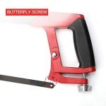 AIRAJ 12" Adjustable Hacksaw Frame with Blades