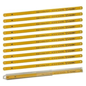 FOXBC 12-inch Hacksaw Blades 24 TPI, 10-Pack