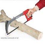 AIRAJ 12" Adjustable Hacksaw Frame with Blades