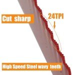 12" Bi-Metal Hacksaw Blades Replacement - 10 Pack