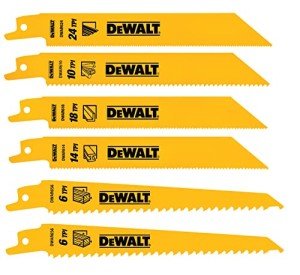 DEWALT 6-Piece Reciprocating Saw Blade Set