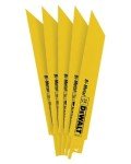 DEWALT 6-Inch Bi-Metal Reciprocating Saw Blades - 5-Pack