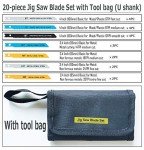 20-Piece Universal Jig Saw Blade Set with Bag