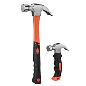 ZUZUAN 2-Piece Claw Hammer Set with Nonslip Handles