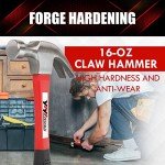 YIYITOOLS 16 oz Claw Hammer with Fiberglass Handle