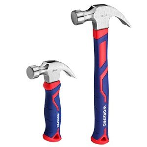 WORKPRO 2-Piece Claw Hammer Set with Grip