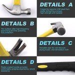 376-Piece Nail Kit with Claw Hammer and Assortment