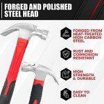 C&T 2-Piece Claw Hammer Set with Nail Kit