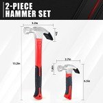 C&T 2-Piece Claw Hammer Set with Nail Kit