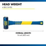 Estwing 4-Pound Sledge Hammer with Fiberglass Handle