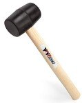 YIYITOOLS 8oz Rubber Mallet with Wood Handle