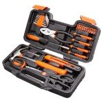 39-Piece Household Tool Set with Toolbox Case