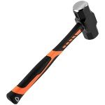 2 Pack 4 lb Mini Sledge Hammers with Fiberglass Handles