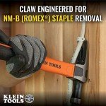 Klein Tools 18-Ounce Straight-Claw Hammer with Grip