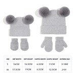 Baby Beanie and Mittens Set for Infants