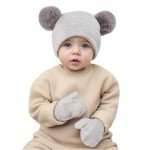Baby Beanie and Mittens Set for Infants