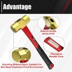 C&T 2lb Non-Sparking Brass Sledge Hammer