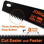 JORGENSEN 15” Coarse Hand Saw with Non-Slip Handle
